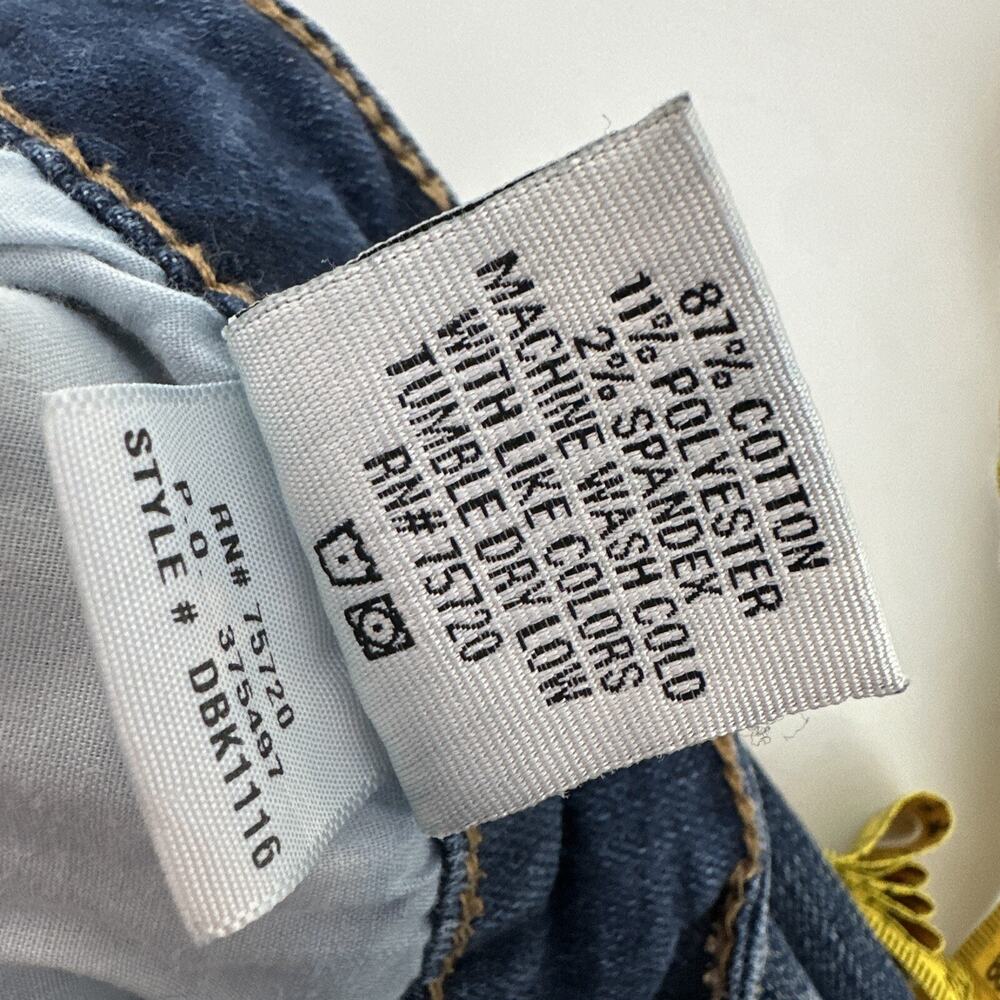 Daytrip Jeans Womens 25 Blue Lynx skinny Cropped Distressed Cowgirl‎ Western - Picture 11 of 16